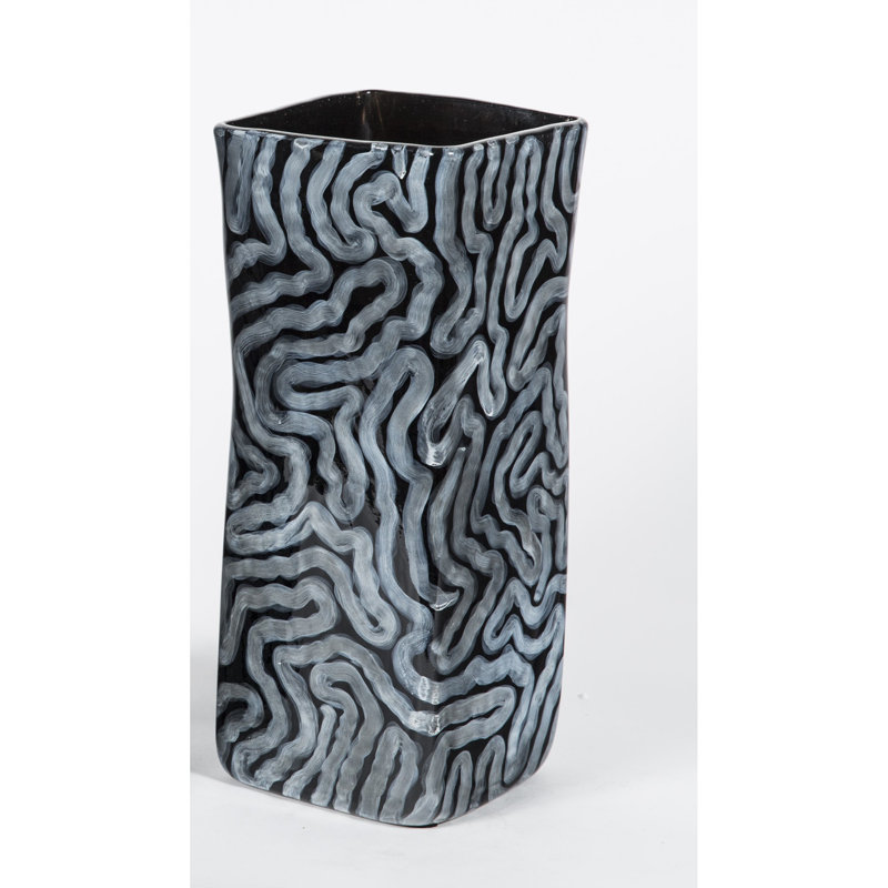 Prima Design Source Gray Glass Vase Perigold